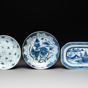 Nine Chinese monochrome, blue, white and famille rose wares, 18/19th C. — foto 4
