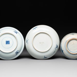 Nine Chinese monochrome, blue, white and famille rose wares, 18/19th C. — foto 7