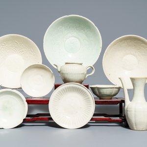 Nine Chinese qingbai porcelain wares, Song — 照片 1