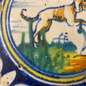Nine polychrome maiolica medallion tiles, Antwerp or Middelburg, 2nd half 16th C. — 照片 9