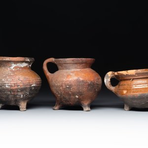 Nine pottery cooking vessels with partial glazing, Low Countries, 14/17th C. — 照片 16