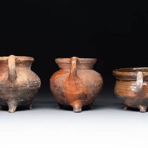 Nine pottery cooking vessels with partial glazing, Low Countries, 14/17th C. — 照片 17