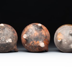 Nine pottery cooking vessels with partial glazing, Low Countries, 14/17th C. — 照片 19
