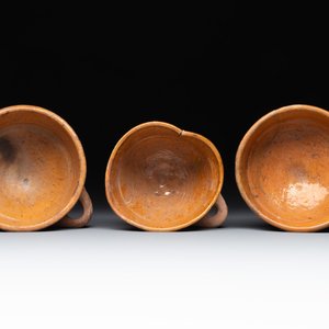 Nine pottery cooking vessels with partial glazing, Low Countries, 14/17th C. — 照片 24