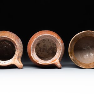 Nine pottery cooking vessels with partial glazing, Low Countries, 14/17th C. — photo 18