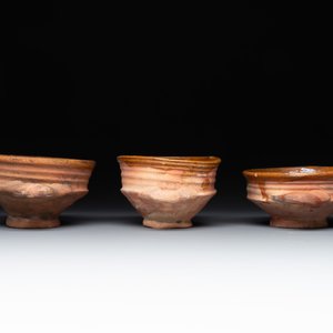 Nine pottery cooking vessels with partial glazing, Low Countries, 14/17th C. — photo 23