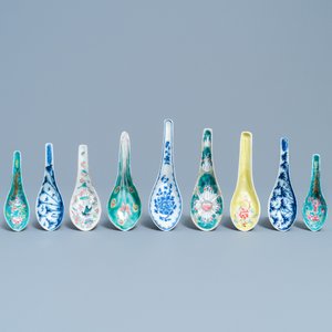 Nine various Chinese spoons for the Straits or Peranakan market, 19/20th C. — photo 2