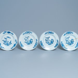 Nineteen Chinese blue and white plates, Qianlong — photo 4