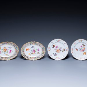 Nineteen polychrome Dresden porcelain plates and dishes, Meyers & Sohn, Germany, 19th C. — 照片 2