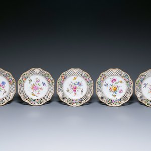 Nineteen polychrome Dresden porcelain plates and dishes, Meyers & Sohn, Germany, 19th C. — 照片 8