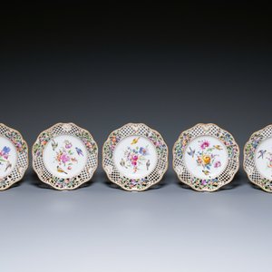 Nineteen polychrome Dresden porcelain plates and dishes, Meyers & Sohn, Germany, 19th C. — 照片 9
