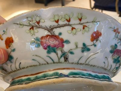 Onze bols en porcelaine de Chine famille rose, 19/20ème — photo 15