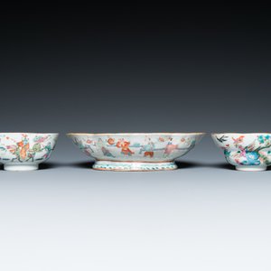 Onze bols en porcelaine de Chine famille rose, 19/20ème — photo 8