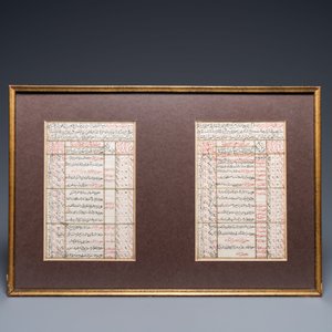 Ottomaanse kalligrafie: 22 pagina's uit een wiskundig manuscript, 19e eeuw — foto 3