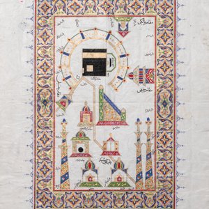 Ottoman school: 'Views on Al-Masjid al-Haram and Al-Masjid an-Nabawi, ink, gouache and gilding on paper, 19/20th C. — photo 3