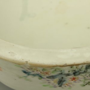 Ovalen kom op steuntjes in Chinees porselein, stijl Qianjiang, vroeg 20e eeuw — foto 6