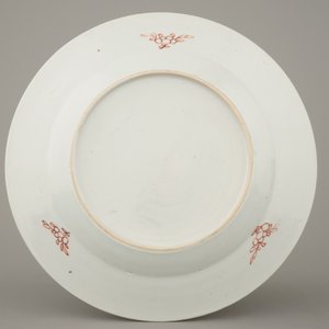 Paar borden in Chinees porselein, famille rose, Yongzheng/Qianlong, 18e eeuw — foto 3