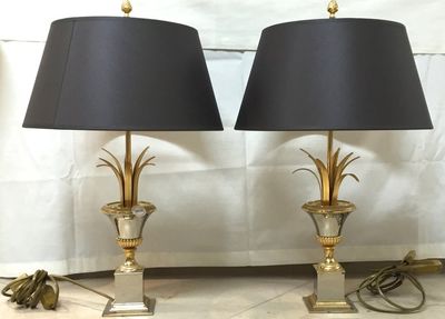 Paar lampen in Maison Charles stijl, 2e helft 20e eeuw