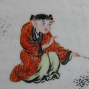 Paar vazen in Chinees porselein met geleerden, 19e eeuw — foto 7