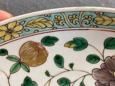 Paire d'assiettes en porcelaine de Chine famille verte, Kangxi — photo 12