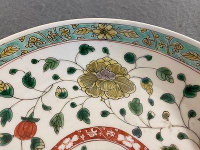 Paire d'assiettes en porcelaine de Chine famille verte, Kangxi — photo 6