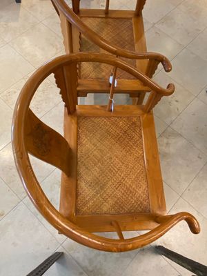 Paire de chaises de type 'fer à cheval' en bois d'olme, Chine, République — photo 11