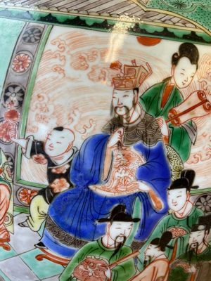 Paire de grands vases couverts en porcelaine de Chine famille verte, Kangxi — photo 34