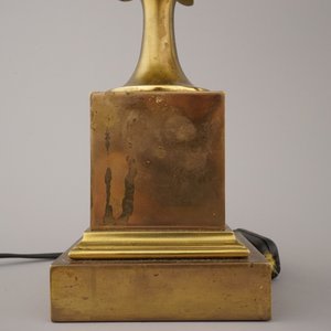 Paire de lampes à décor de grenades, Maison Charles, marquées, env, 1950 — photo 6