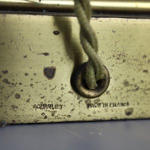 Paire de lampes en bronze, modèle "Pomme de pin", Maison Charles à Paris, ca. 1950 — photo 6