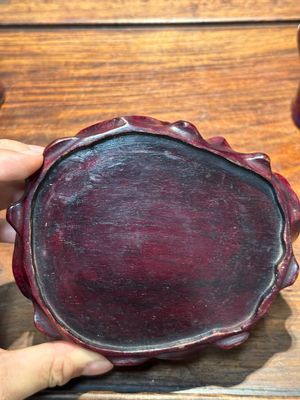 Paire de modèles de paons en porcelaine de Chine à émail flambé sur socles en bois, 19ème — photo 21