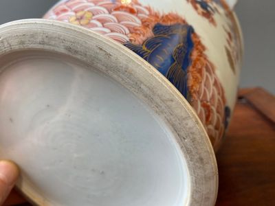 Paire de rafraichissoirs en porcelaine de Chine de style Imari, Qianlong — photo 6