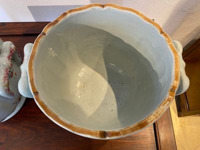 Paire de rafraichissoirs en porcelaine de Chine famille rose, Qianlong — photo 5