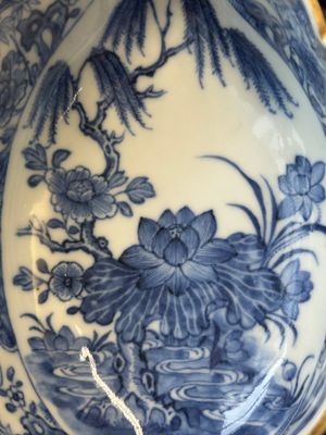 Paire de saucières et terrines couvertes en porcelaine de Chine en bleu et blanc, Qianlong — photo 5