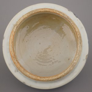 Paire de vases couverts en porcelaine de Chine, bleu et blanc, 19e — photo 10