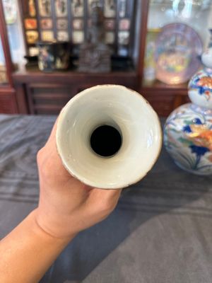 Paire de vases de forme triple gourde en porcelaine de Chine verte-Imari, Kangxi — photo 5