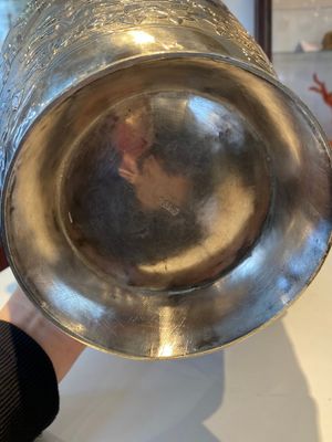 Paire de vases en argent à décor de l'anniversaire de Guo Ziyi, Chine, marque de Qingyun 慶雲, 19ème — photo 28