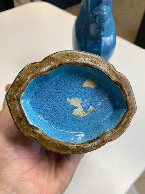 Paire de vases en porcelaine de Chine à émail œuf de rouge-gorge, 18/19ème — photo 6