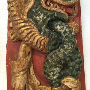Paneel van een gondel met draak in chinoiserie, Venetië, ca 1680 — foto 3
