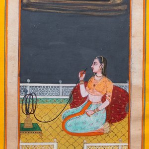 Persian and Indian school: eight miniatures with figurative designs and three portrait miniatures, 19/20th C. — photo 18