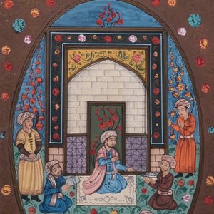 Persian and Indian school: eight miniatures with figurative designs and three portrait miniatures, 19/20th C. — photo 4
