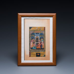 Persian and Indian school: eight miniatures with figurative designs and three portrait miniatures, 19/20th C. — photo 7