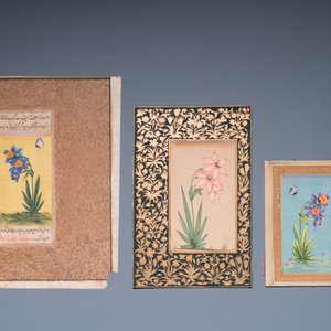Persian and Indian school: seven miniatures with figurative and floral designs on Quran pages, 19/20th C. — 照片 11