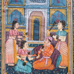 Perzische en Indische school: acht miniaturen met figuratieve voorstellingen en drie portretminiaturen, 19/20e eeuw — foto 16