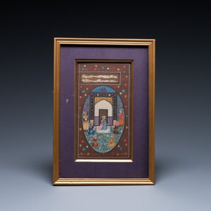 Perzische en Indische school: acht miniaturen met figuratieve voorstellingen en drie portretminiaturen, 19/20e eeuw — foto 5