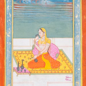 Perzische en Indische school: tien miniaturen met figuratieve voorstellingen en een zicht op de tombe van Akbar de Grote, 19/20e eeuw — foto 18