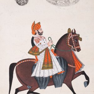 Perzische en Indische school: tien miniaturen met figuratieve voorstellingen en een zicht op de tombe van Akbar de Grote, 19/20e eeuw — foto 6