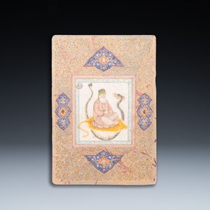 Perzische school, miniatuur: 'Haji Bektash Veli', gouache met goud opgehoogd op papier, 19e eeuw — foto 2