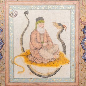 Perzische school, miniatuur: 'Haji Bektash Veli', gouache met goud opgehoogd op papier, 19e eeuw — foto 7