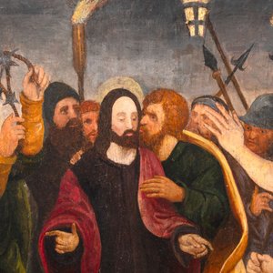 Pieter Claeissens the Elder (Bruges, 1499-1576): 'The Betrayal of Christ', oil on panel, 16th C. — 照片 3