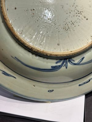 Plat en porcelaine de Chine bleu et blanc à décor d'oiseaux sur un étang, Jiajing — photo 9